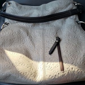 Genuine Leather Grey Purse